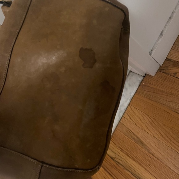 COACH Soft LEATHER CARRIE TOTE HANDBAG, BROWN, USED. - Picture 11 of 13